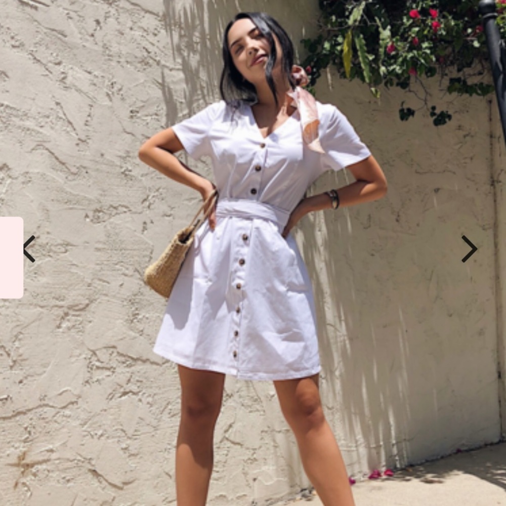 BRAND NEW white dress small vacation outfit
